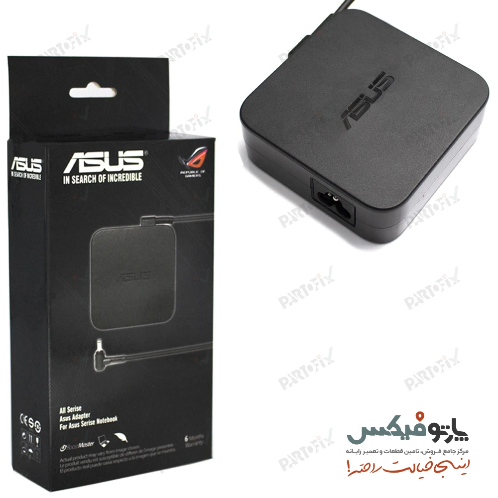 شارژر اورجینال لپ تاپ ایسوس 19 ولت 4.74 آمپر کانکتور 2.5 * 5.5